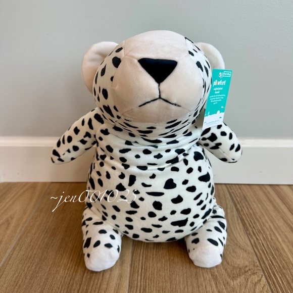 Cheetah Weighted Plush Throw Pillow Black/White - Pillowfort - Picture 7 of 11